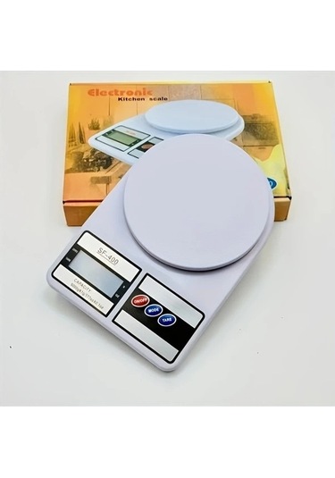 Fastbuy 10 Kg Beyaz Pilsiz Hassas Mutfak Tartısı Lcd Ekran, Bakım Ve Pişirme İçin Pratik Kullanım Beyaz