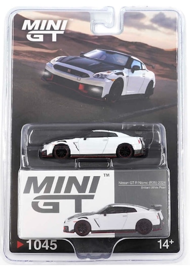 Mini Gt 1/64 Nissan Gt-r Nismo 2024 Brilliant White Pearl - Blister Paket Beyaz