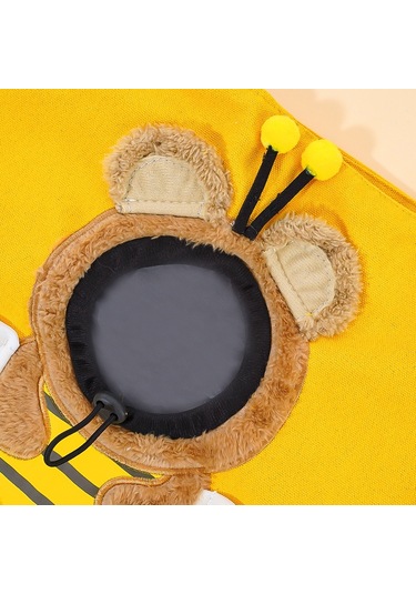 Pet Out Çanta Crossbody Tote Kedi Çantası Küçük Köpek Genişletilebilir Omuz Çantası, Boyut: L Sarı Arı