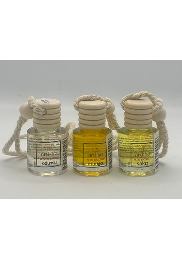 Ardino İpli Araç Kokusu 3'lü Odunsu-mango-sakız 8 Ml