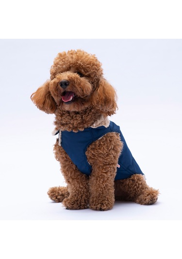 Pawstar Kürklü Lacivert Kedi Köpek Yelek