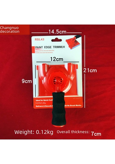 Dofolink Kırmızı Nylon Yüksek Kaliteli Universal Kenar Düzeltici - Duvar Köşeleri, Bucağın Hassas Tamiri İçin Sponge Yedek Padlı Profesyonel Alet