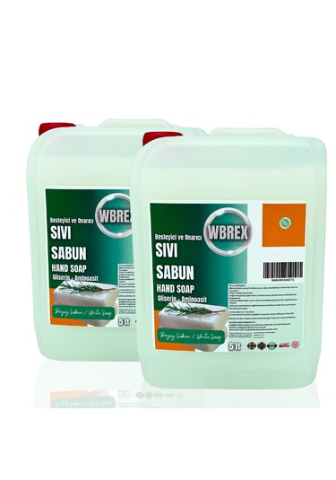 Wbrex Beyaz Sabun Besleyici ve Onarıcı Sıvı El Sabunu 2 x 5 L