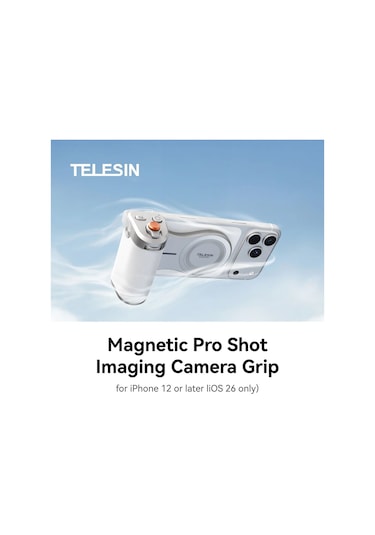 Telesın Magsafe Pro Shot Grip Sadece Apple, Uyumlu iPhone