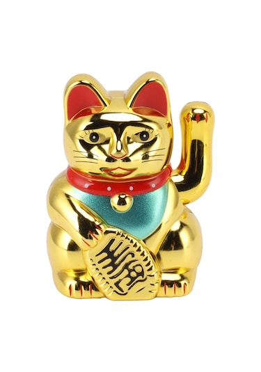 Shineyee Güneş Enerjili Plastik Ev Dekorasyonu: Minyatür Kollü Paralarla Zenginleşme Dileden Kedi Altın