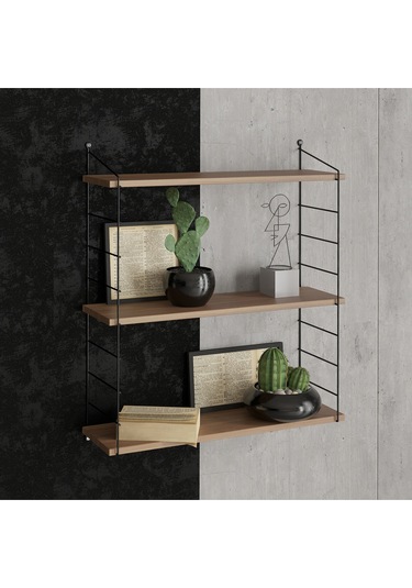 Decormet Armoni Raf Seti 3 Raflı 200 720 Ceviz Ceviz