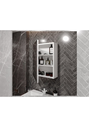 Banyo Tuvalet Aynalı Dolap Çok Renkli