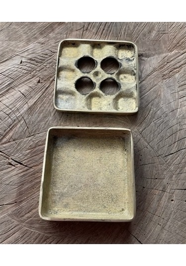 Dmr Gold Pirinç Küllük Puro Küllüğü Siğara Küllük 10 10cm Parlak Sarı