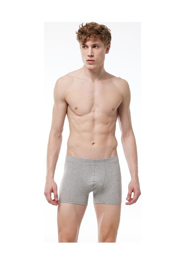 Malabadi Erkek Gri Likralı Modal Boxer 058 Gri