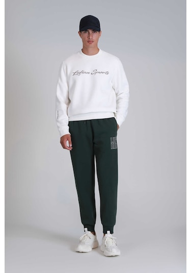 Lufian Erkek Loved Sweatshirt 112030137 Kırık Beyaz Kırık Beyaz