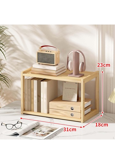 Ahşap Depolama Raf Masası Kitaplık Baharat Masaüstü Organizatör Masa Üstü Sergileme Raf Erkekler İçin 2