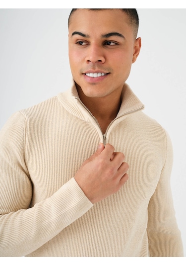 Loft Regular Fit Bej Erkek Kazak Lf2037257 Bej