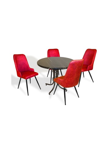 Beymobilya Buket Werzalit Yuvarlak Esb-Çırağan Mutfak Masa Takımı (522348046)