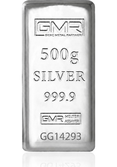Agakulche 500 Gram 999.9 Ayar Gmr Külçe Gümüş