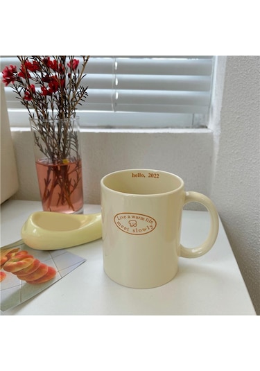 Suntek Saplı Seramik Çay Bardak Mutfak Ev Köpek Için Çay