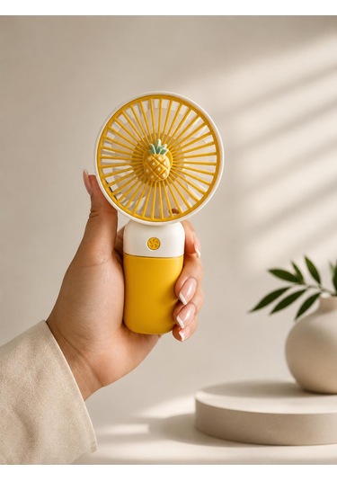Mini Usb Şarjlı El Vantilatörü - Taşınabilir 3 Kademeli El Fanı 15 Cm