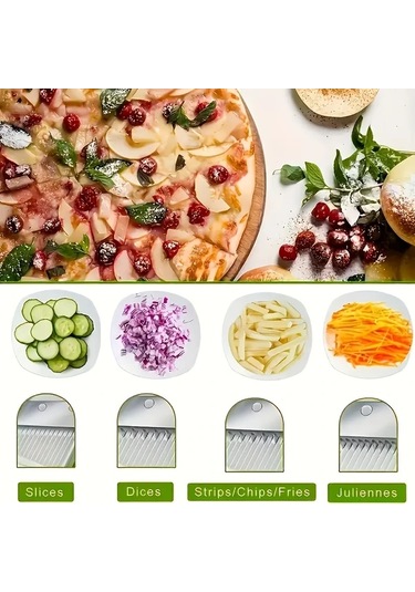 Honeybeeshop Yeşil Slicer Sebze Doğrama Makinesi 1 Parça