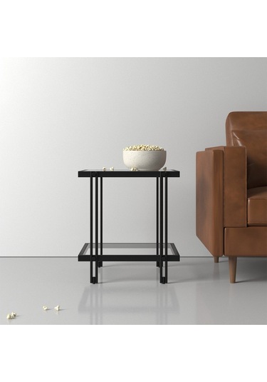 Dolores Siyah Metal Yan Sehpa