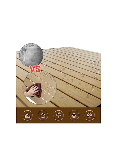 Kingcamp Slate Xl Alüminyum Katlanır Kamp Masası Wood Siyah