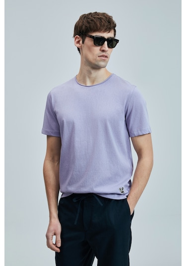 Lufian Junya Erkek Basic Tişört Lila Lila 111020259100870 Lila