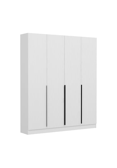 Minar Kale 210 Cm 4 Kapaklı 2b Raf Portmanto Byz Mbr Çizgili Byz