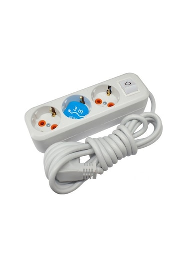 Asel ASL-300 0304 3'Lü Grup Priz Anahtarlı 3mt - HRD-010878