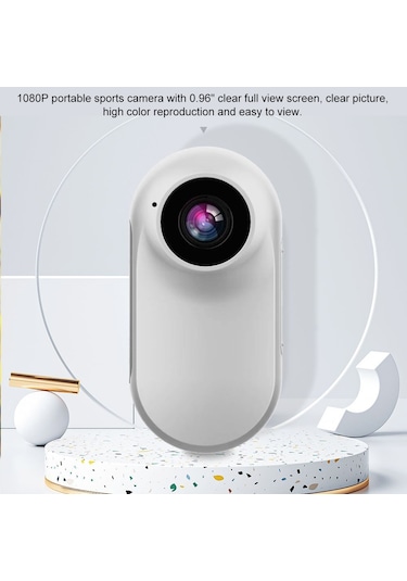 1080p Spor Kamerası Taşınabilir Aksiyon Kamerası Yüksek Netlikte Kaydedici Kamera Su Geçirmez Ekran Desteği Fotoğraf/video/geri Oynatma Döngü Kaydı Da