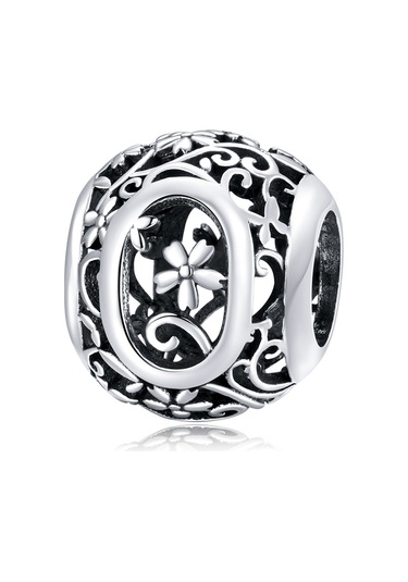 S925 Ayar Gümüş Mori Serisi İçi Boş Harfler Boncuk Dıy Bilezik Kolye Aksesuarları O Çok Renkli