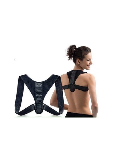 Deri Desenli Sırt Bel Korsesi