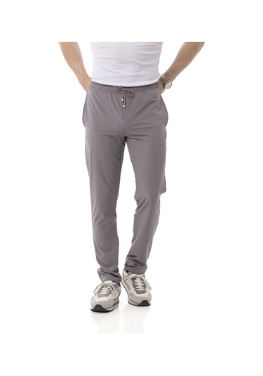 Monox Erkek Slim Fit Likralı Jogger Pantolon Gri