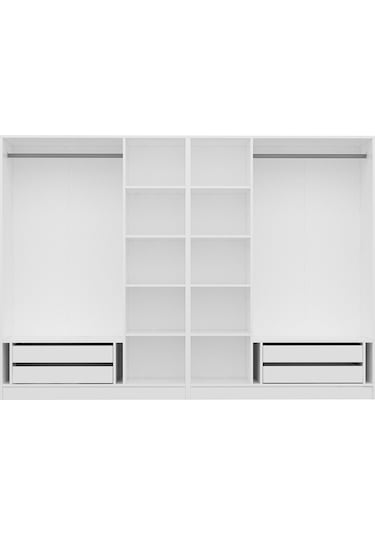 Kale 6 Kapaklı 4ç Dolap - Pera Ceviz 190cm