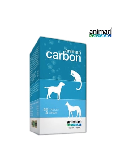 Animari Carbon Kedi Köpek Zehirlenmelerine Karşı 20 Tablet