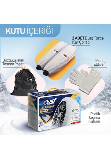 NKT GROUP  Araç Lastiği Kar Çorabı Yüksek Kalite Kırmızı