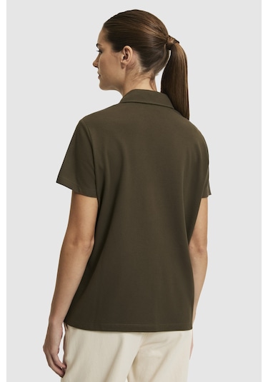 U.S. Polo Assn. U.s. Polo Assn. Kadın Koyu Haki Tişört Basic 50323447-vr111