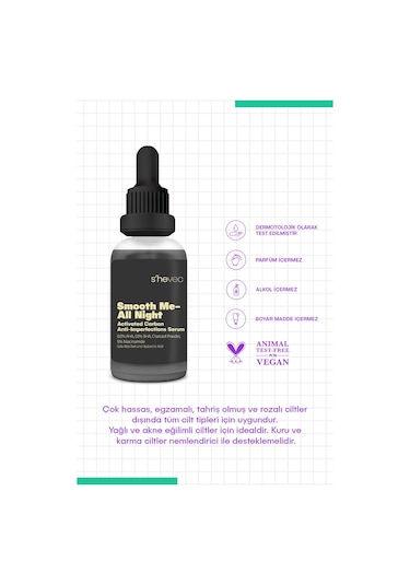 She Vec Smooth Me Akne Karşıtı Pürüzsüzleştirici Serum 30 ML