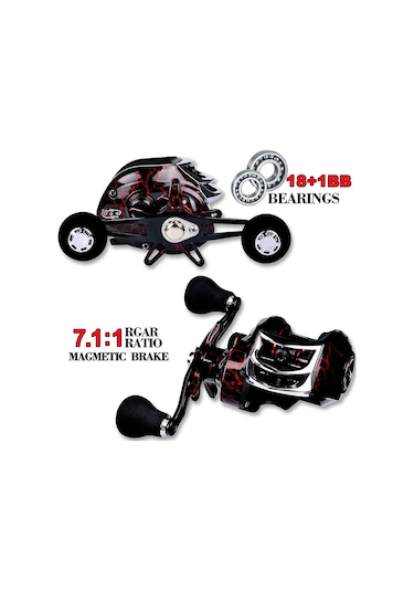 Proberos Metal Damla Tekerleği 18+1 Eksen Eksen Asya Balık Olta Makinesi Dw121r Sağ El