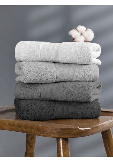 Gri Rainbow Havlu Seti Gri