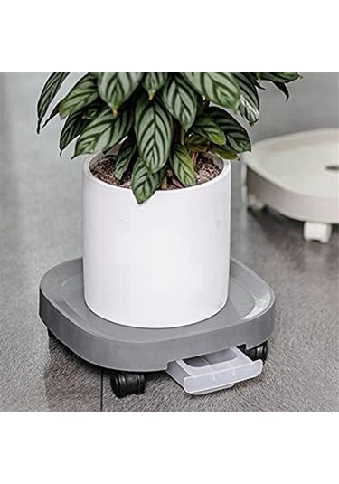 Ulzyvf Ve Tekerlekli Su Standı, Siyah Paleti Olan Kabı Bitki Bitki Arabası, Of