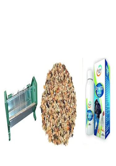 25 Cm Güvercin Yemlik 5 Kg Güvercin Yemi Power Brood 100 Ml