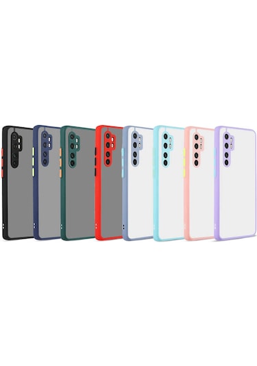 Xiaomi Mi Note 10 Lite Kılıf Zore Hux Kapak Lila