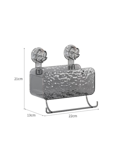 Suntek Vantuzlu Duş Organizatörü Mutfaklar Banyolar Için Gri