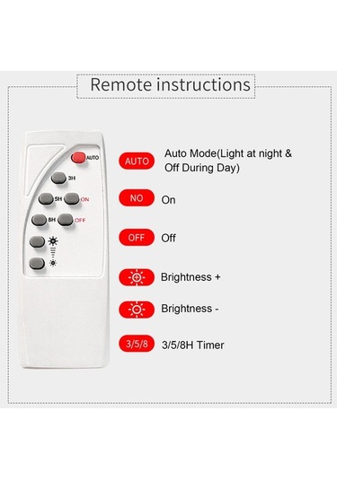 Pazly 30w 100 Led Güneş Enerjili Bahçe Lambası, 3 Modlu Zamanlayıcı, Parlaklık Ayarı, Ip67 Su Geçirmez, Dış Mekan Işıklama