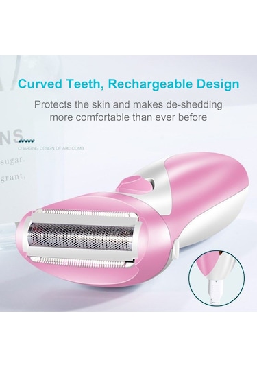 Moveevo Elektrikli Tıraş Makinesi Saç Kesme Makinesi Kadın Tüy Alma Cihazı Mor