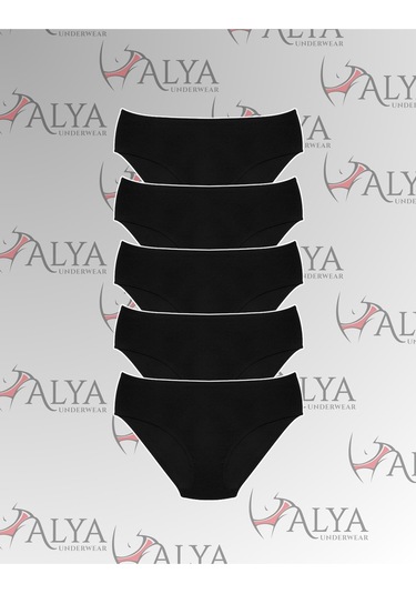 Alya Underwear Kadın Külot, Lyocell Kumaş Külot, Ter Emici Rahat Ve Dayanıklı Kadın İç Çamaşırı, Liyosel Slip Siyah P06