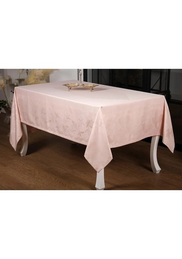 Çınar Lüx Jakar Bambu Kumaş Pudra Masa Örtüsü 160x320 Cm - 1059 Çok Renkli