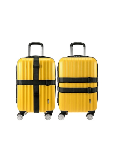 2 Adet Valiz Bavul Emniyet Kemeri (498230513) Siyah