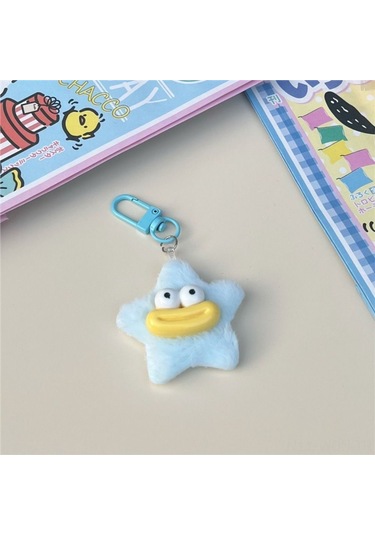 Neevoyu Pembe Yumuşak Plüsh Anahtar Zinciri - 7 Cm Sevimli Tasarım Anahtar Takımı