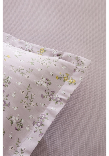 Karaca Home Noa Bambu Çift Kişilik Pike Takımı Açık Mürdüm Açık Mürdüm