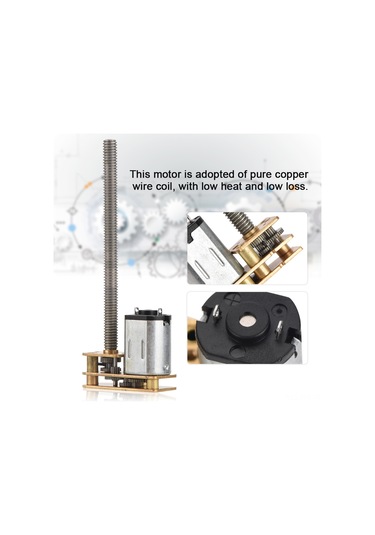 Dianziye 6v 1000rpm Metal Dişli Düşük Gürültüli Dc Azaltma Motoru - M4 55 Vida, Yüksek Tork, Temiz Bakır Bobinli Mikro Motor Liftler, Mekanik Kollər İçin