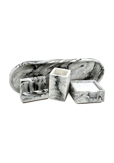 Betonmall Mermer Desen Beton Ofis Seti Gri